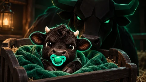 Boy announcement — fictional black calf and bull meme