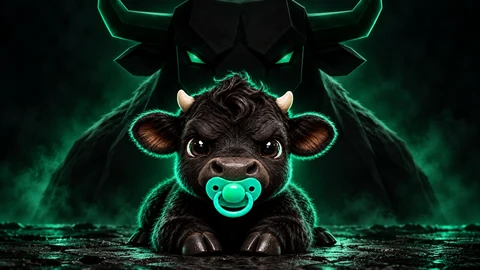 That’s his son — fictional black calf and bull meme