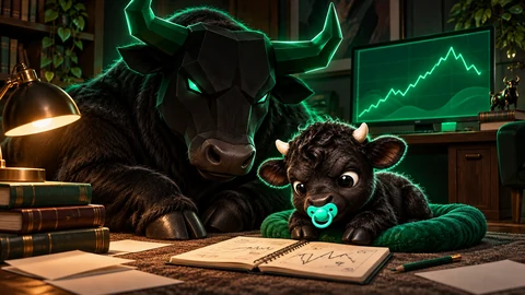 Dad’s lessons — fictional black calf and bull meme