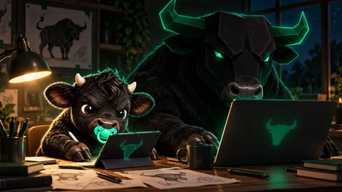 Still making content — fictional black calf and bull meme