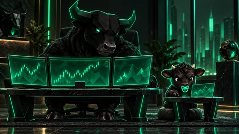 Bring your son to work — fictional black calf and bull meme